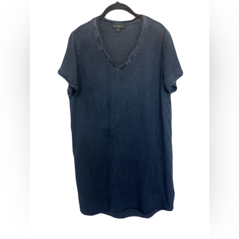 💙 VELVET HEART Soft Tencel Hi-Low Dress | Navy Blue | Women’s Medium EUC